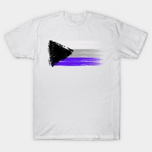 Pride Collection - Demisexual Pride Flag (Paint Streak/Horizontal) T-Shirt